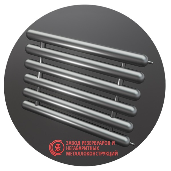 Регистры отопления шестирядные РСЭ-6x42x2.0-8000 мм