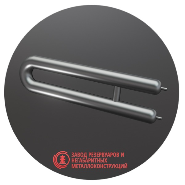 Регистры отопления двухрядные РЗЭ-2x108x3.0-9000 мм