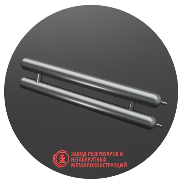 Регистры отопления двухрядные РСЭ-2x48x2.0-1000 мм