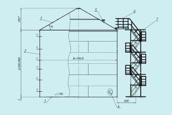 Чертеж Резервуар вертикальный РВС 700 м3